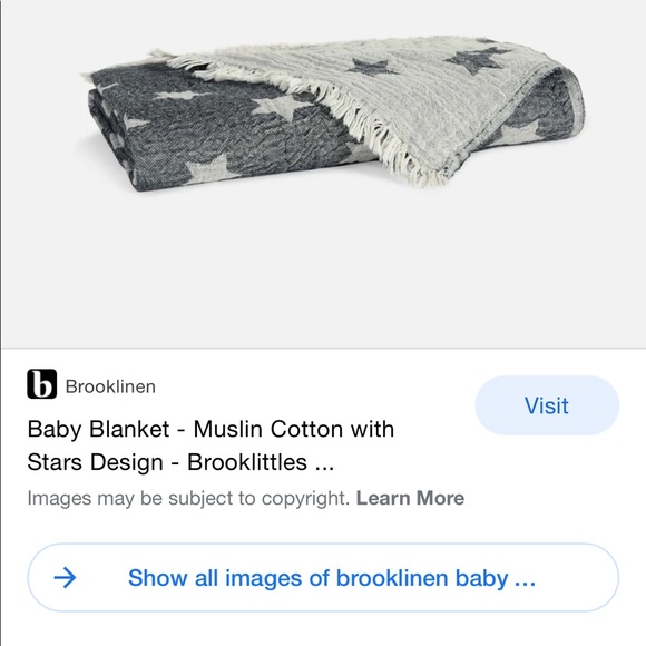 Brooklinen Stars Baby Blanket brand new in package - Picture 5 of 6